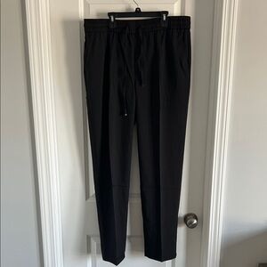 Men's Classic Black Joggers with Drawstring Waist